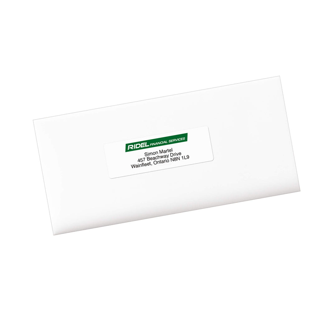 Avery White Rectangle Labels with Easy Peel for Laser/Inkjet Printers, 1-1/3" x 4", 350 Labels, Permanent (5262) Made in Canada