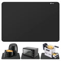 FLASLD Heat Resistant Mat for Air Fryer Site on, Fireproof Silicone Mats for Kitchen Counter, Countertop Protector, No-slip and Waterproof (12"X18", Black)