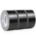 CHUANGSEED 3-Pack Black Heavy Duty Duct Tape,2 inchesx30 Yards, Strong Tape,Residue Free Tape, Flexible, Bulk Value for Repairs, Industrial, Professional Use Black Tape