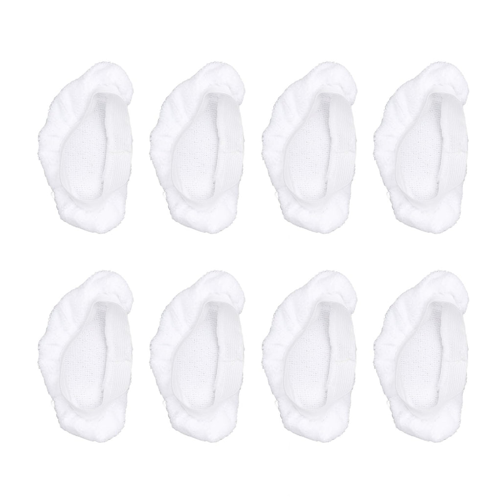 8-Pack Universal Steam Mop Pads - Reusable Microfiber Cloths for Handheld Steam Cleaners, Compatible with Black & Decker, Euroflex, Vapamore & More, Machine Washable