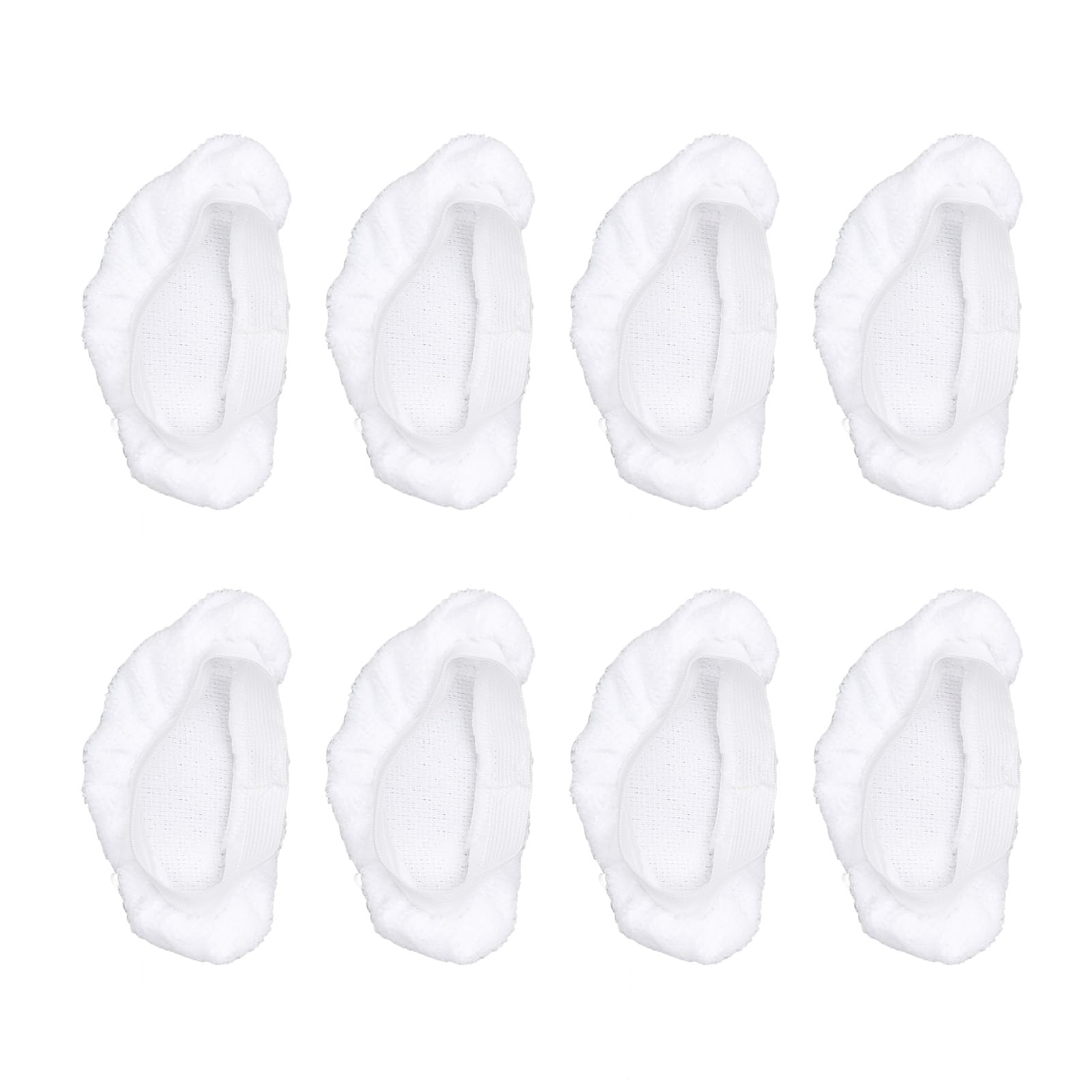 8-Pack Universal Steam Mop Pads - Reusable Microfiber Cloths for Handheld Steam Cleaners, Compatible with Black & Decker, Euroflex, Vapamore & More, Machine Washable