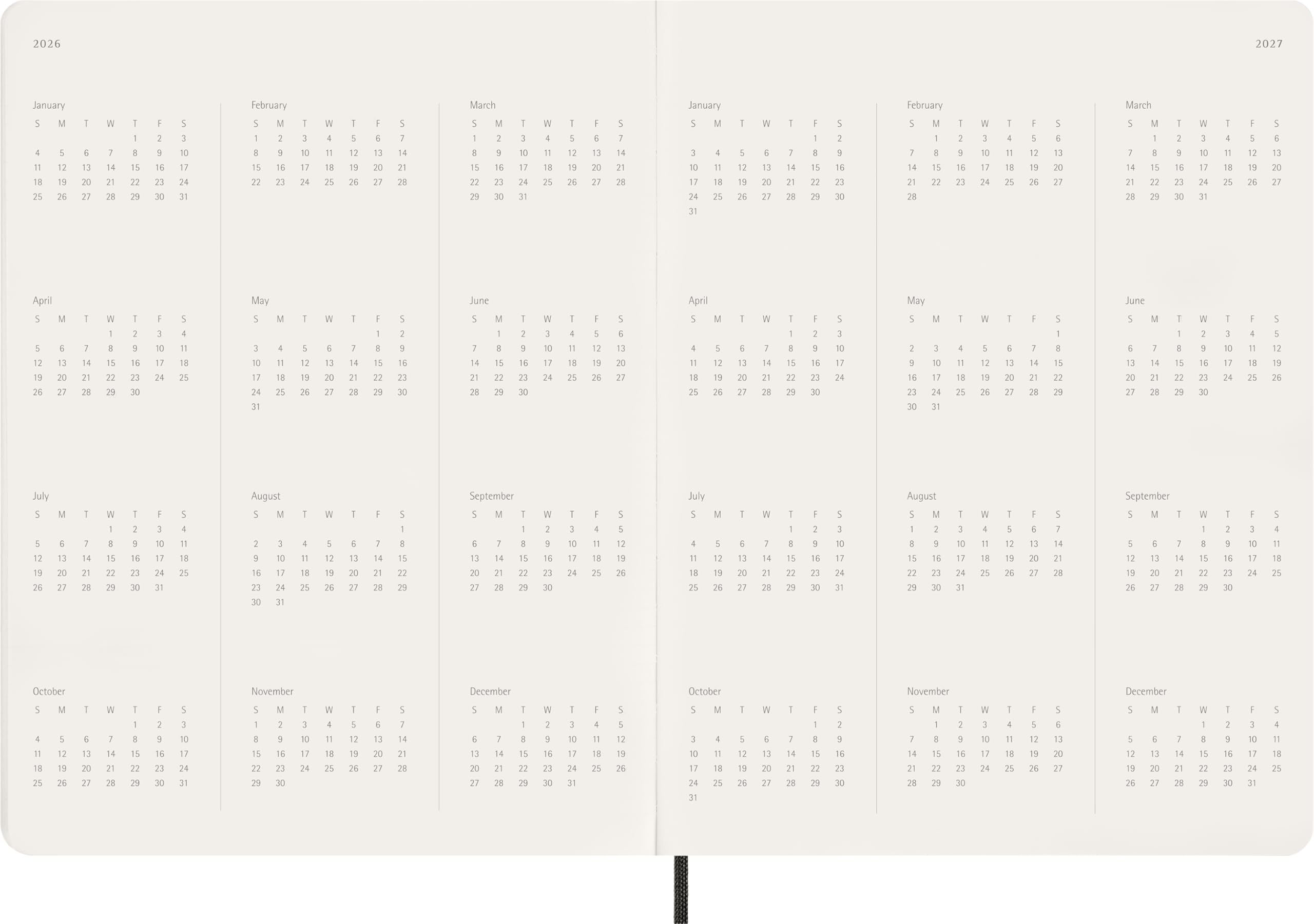 Moleskine 2026 15-Month Essential Planner, Soft Cover, Weekly Vertical, XXL (8.5" x 11"), Black, 144 pages