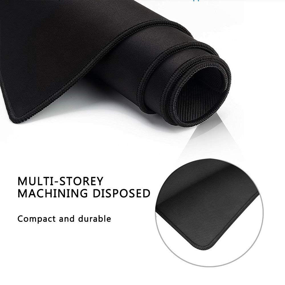 YEBMoo Extra Large Gaming Mouse Pads/Extended Protective Office Desk Mouse Mat Non-Slip Professional Precision Tracking Surface (31.5" x 11.8") for PC Computer Laptop (80x30Black001)