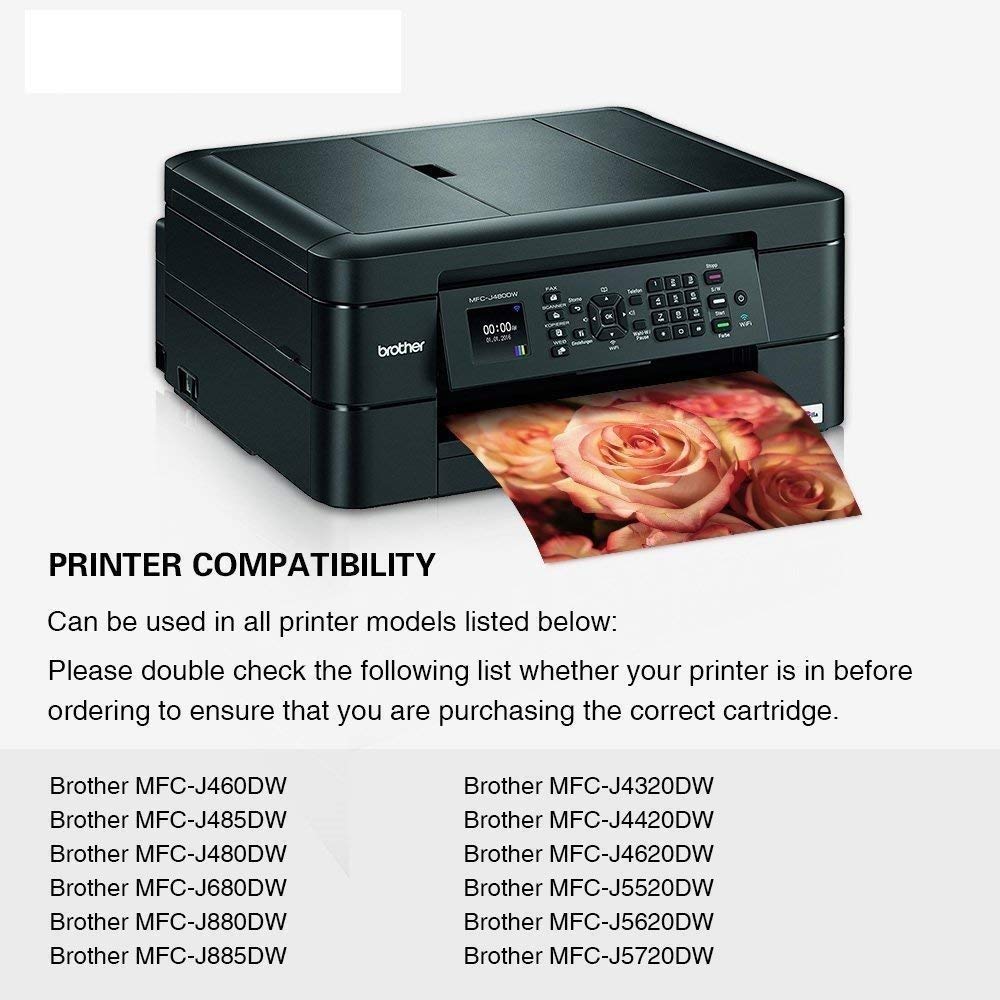 LC203 LC201 LC203XL Ink Cartridges Compatible for Brother LC203 Ink cartridges Work for MFC-J880DW MFC-J480DW MFC-J460DW MFC-J4420DW MFC-J485DW Printer (4 Black, 2 Cyan, 2 Magenta, 2 Yellow)
