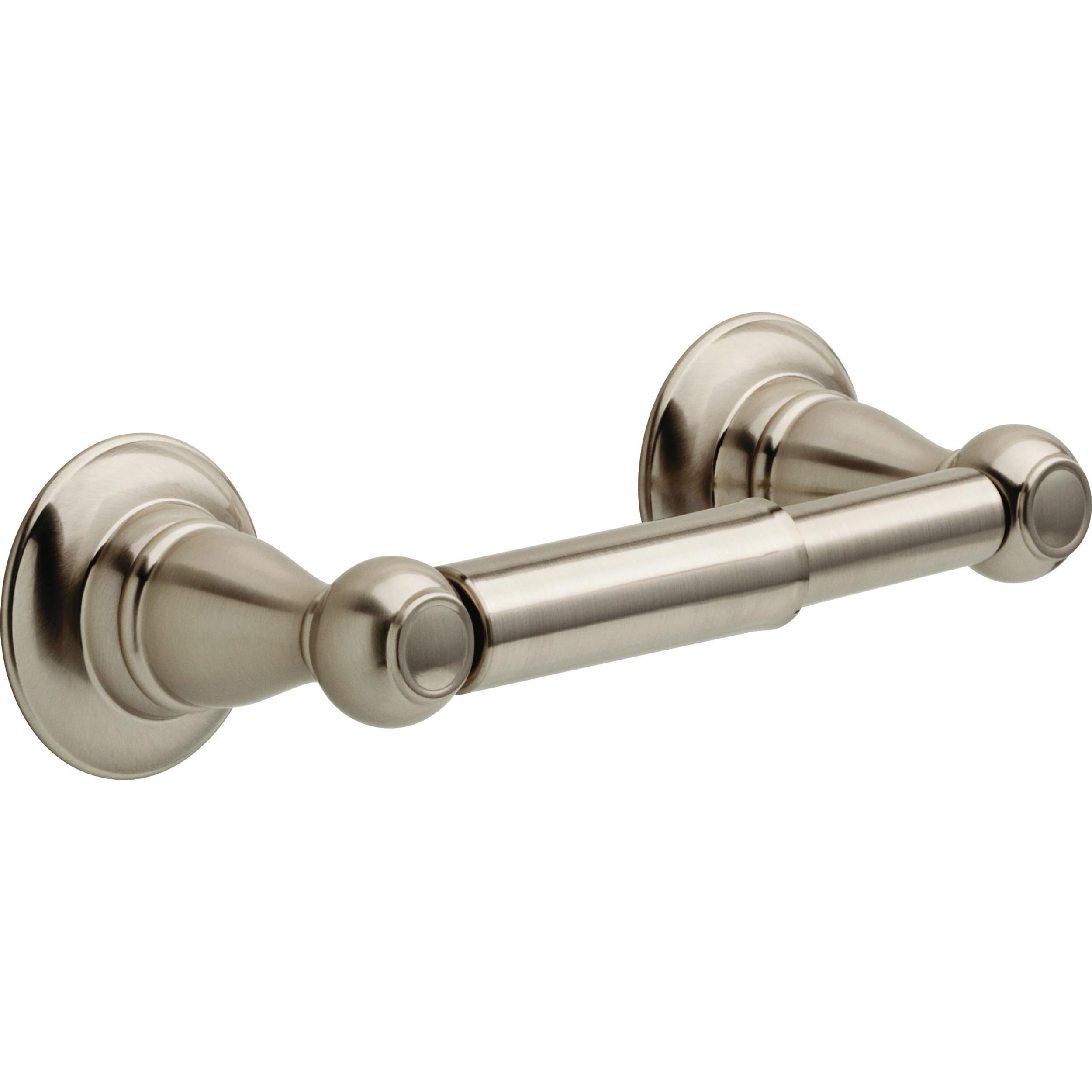Delta PTR50-BN Porter Bath Hardware Accessory Toilet Paper Holder, SpotShield Brushed Nickel