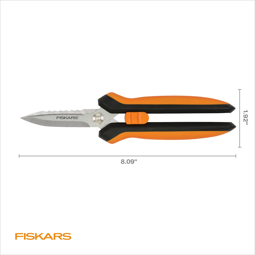 Fiskars Garden 399220 Multipurpose Garden Snips, Black/Orange
