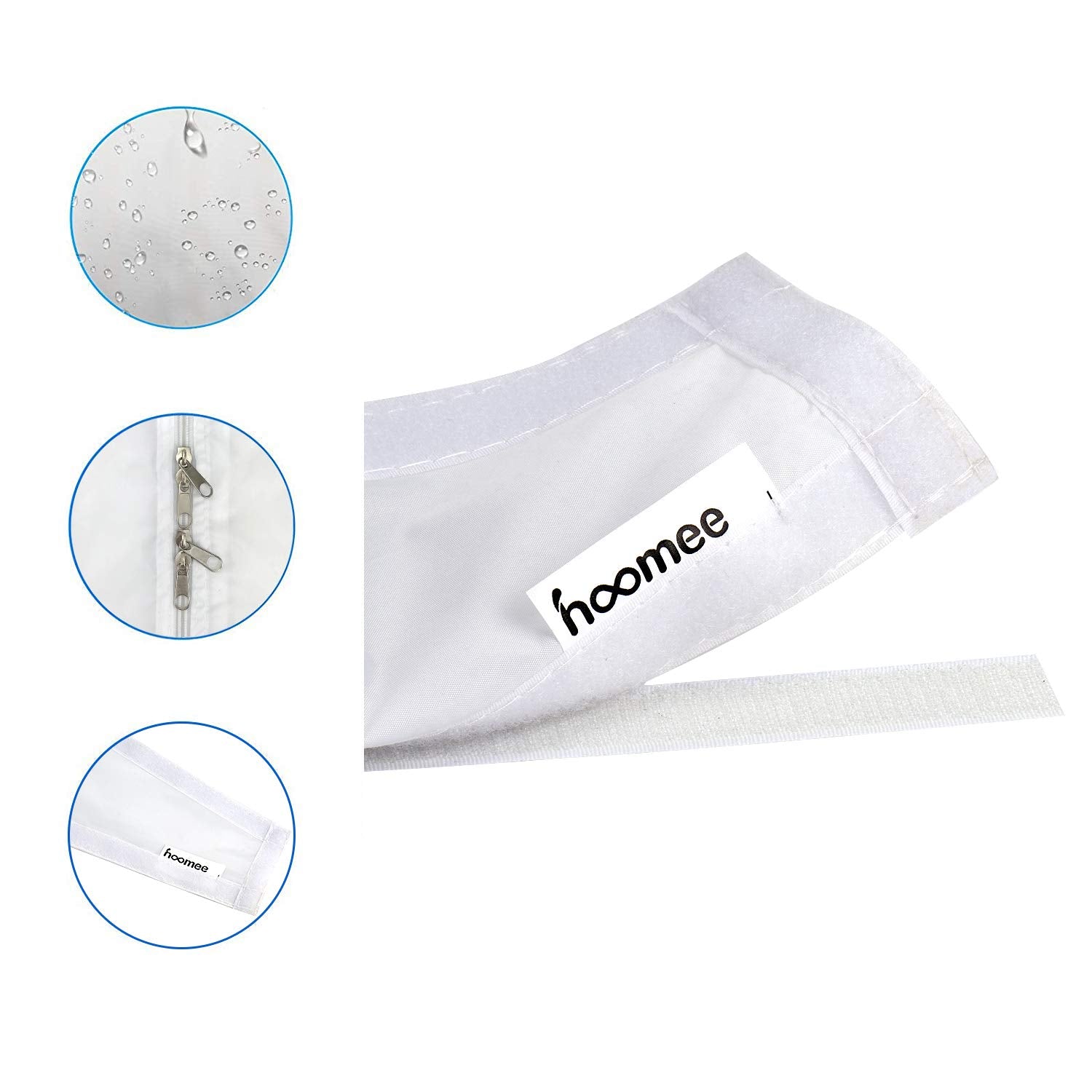 HOOMEE 300CM (118 inch ) Universal Window Seal for Portable Air Conditioner And Tumble Dryer Works with Every Mobile Air-Conditioning, Easy to Install Air Exchange Guards With Zip and Adhesive Fastener
