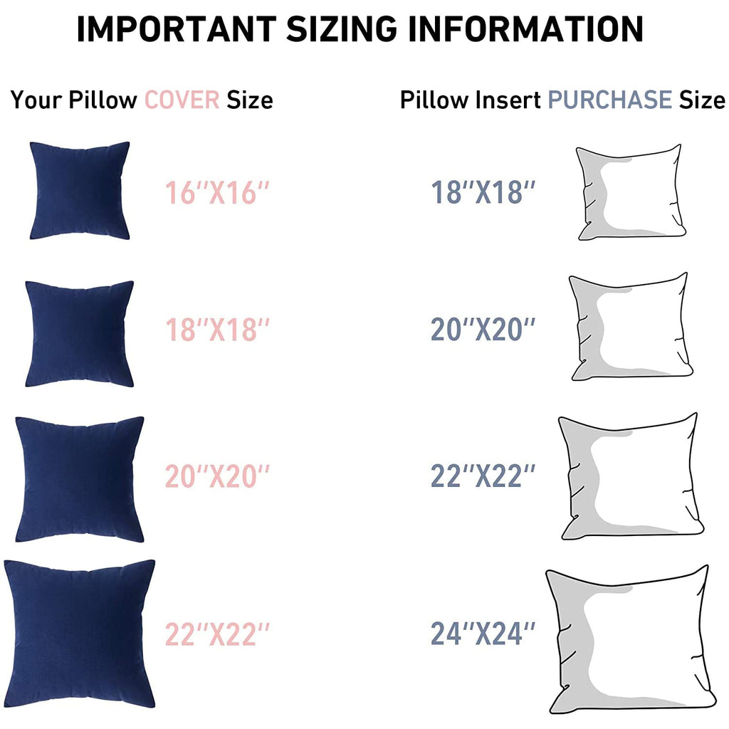 Leeden 18 x 18 Pillow Inserts (Set of 2) - Throw Pillow Inserts with 100% Cotton Cover - 18 Inch Square Interior Sofa Pillow Inserts - Decorative Pillow Insert Pair - White Couch Pillow