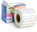 L LIKED 1x2 in Dissolvable Food Labels, 600 Pcs Dissolved Freezer Labels for Food Storage Containers, Canning, Jam Jar, Mason Jars, Blue