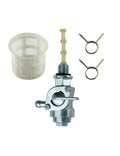 YAMAKATO Generator Fuel Shut Off Valve Petcock M10X1.25 for 1/4 inch Fuel Line, Tank On Off Gas Switch, with Filter