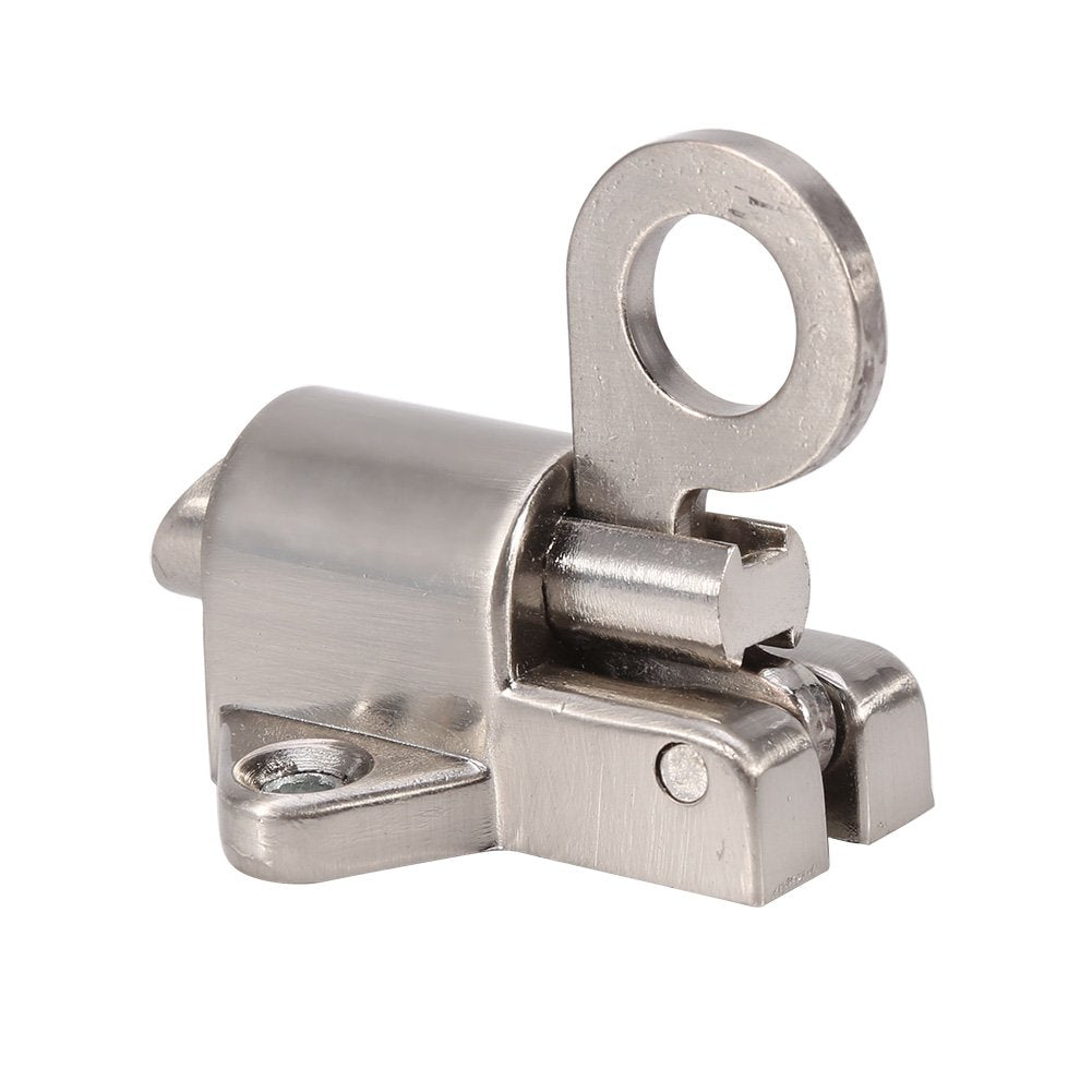 Latch Lock, Zinc Alloy Security Pull Spring Bounce Door Bolt for Window Shed Gate Toilet Bedroom