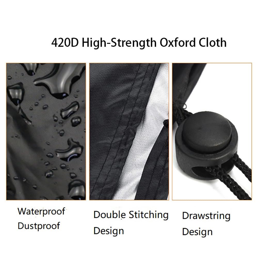 Fire Pit Cover Round for Fire Pit 22-34 Inch, Waterproof Outdoor FirePit Cover,Full Coverage Patio Round Fire Pit Cover Heavy Duty 420D Oxford Fabric Outdoor Fireplace Cover