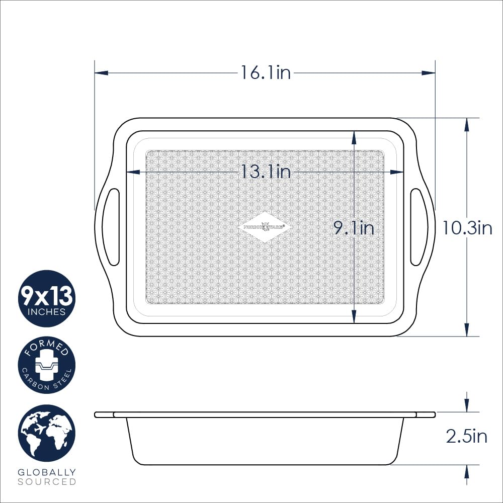 Nordic Ware Treat Rectangular Cake Pan, 9x13