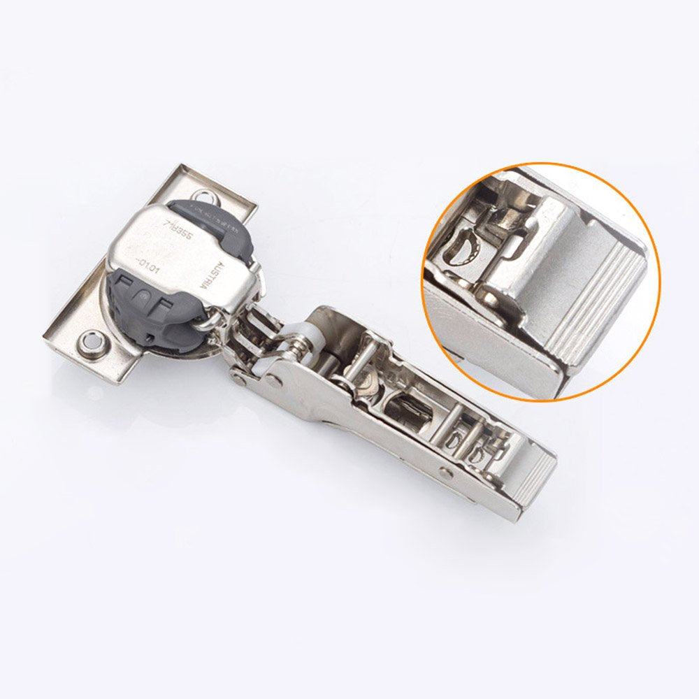 Blum Clip Top BLUMOTION 110 Degree Standard Hinges Kitchen Cabinet Cupboard Door Hinge 71MB3550 Self Slow Close Mechanism Hinge Made in Austria Full Overlay, Pack of 2