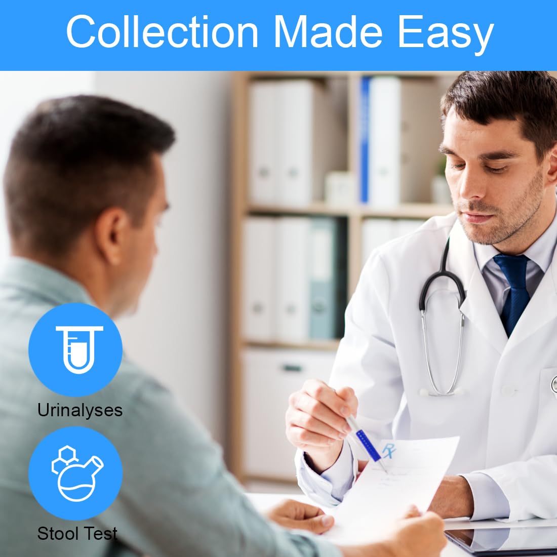 Specimen Collector Pans 6 Pack Urine Collection Hat Universal Specimen Cups Dishes for Toilet Pee Stool Sample Container for Women and Elderly