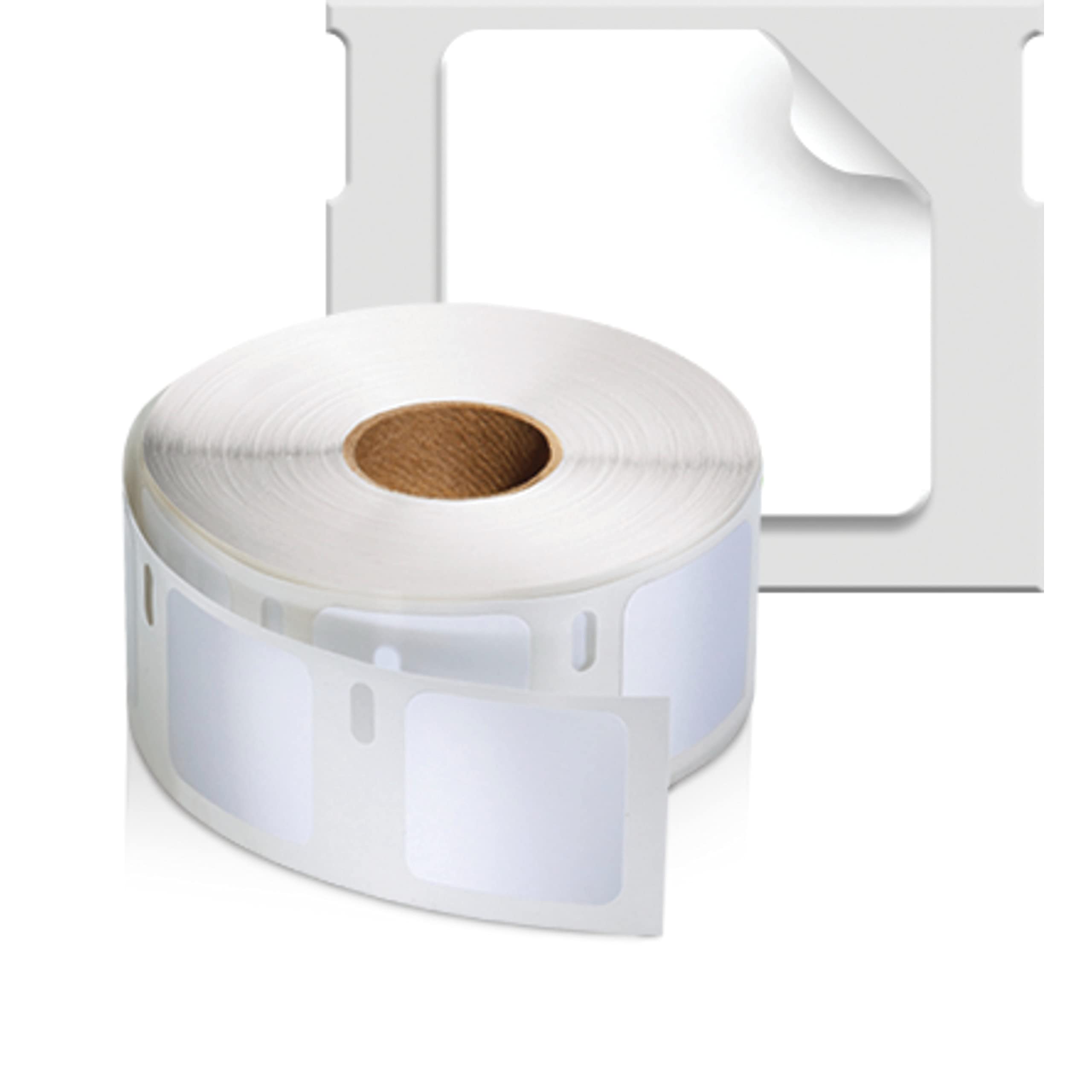 DYMO LW Multi-Purpose Square Labels for LabelWriter Printers, 1" x 1" (25 x 25 mm) Stickers, Black Print, White Label Maker Tape, 1 Roll of 750 - Great for Barcodes