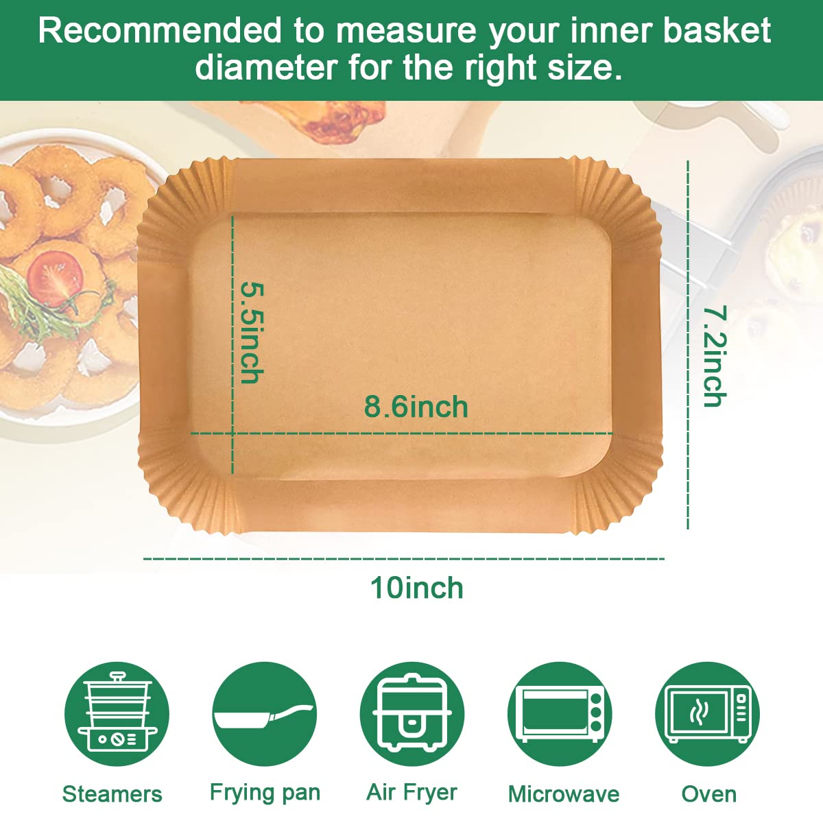 Ninja Dual Air Fryer Parchment Paper Liners - Disposable Airfryer Liner Accessories for Ninja Foodi Dual Air Fryer DZ201/DZ401