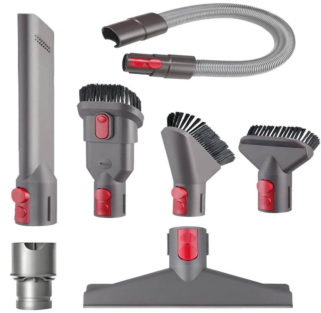 7pcs Attachments Kit for Dyson V15 V15s V9 V8 V11 V12 V10 V7 Gen5 Cordless Vacuum Cleaner,Compatible with Detect/Absolute/Outsize/Slim Accessories Replacement Brush Parts