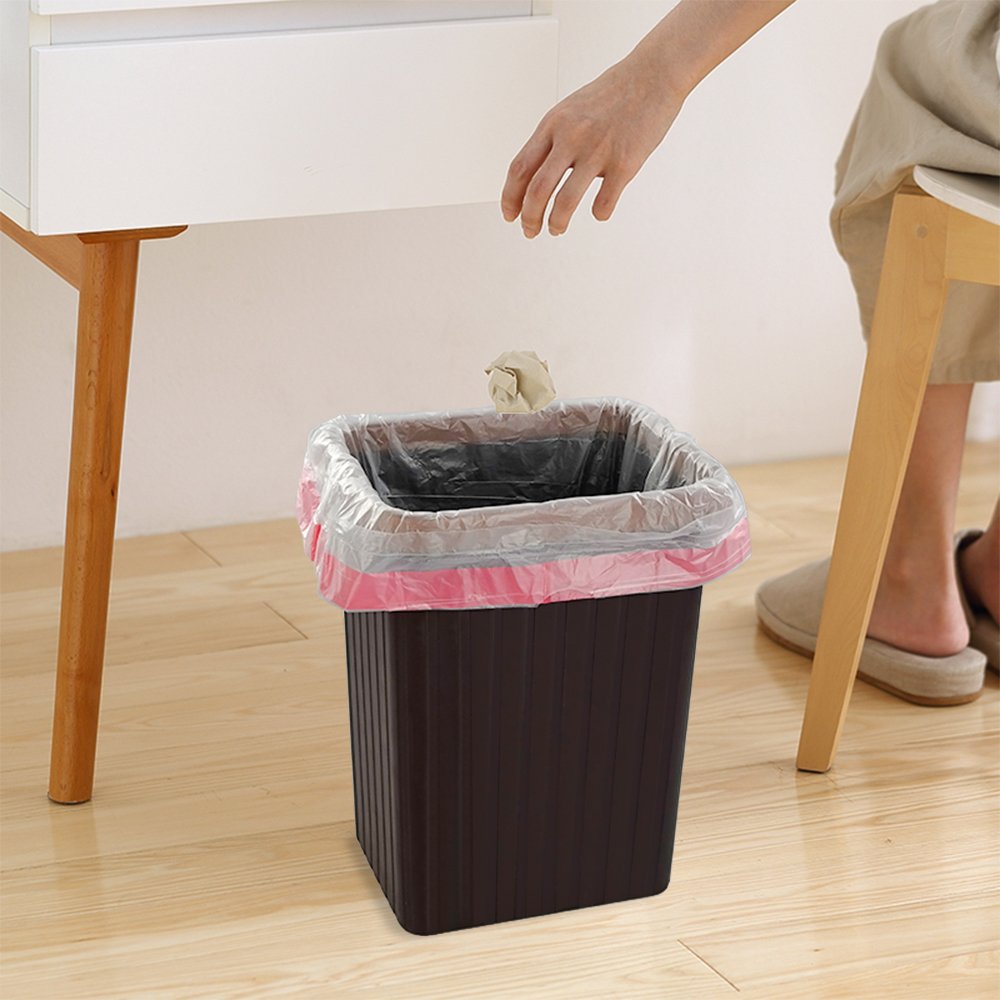 EudokkyNA 1.2 Gallon Clear Bathroom Trash Bags With Drawstring, 220 Bags/4 Rolls