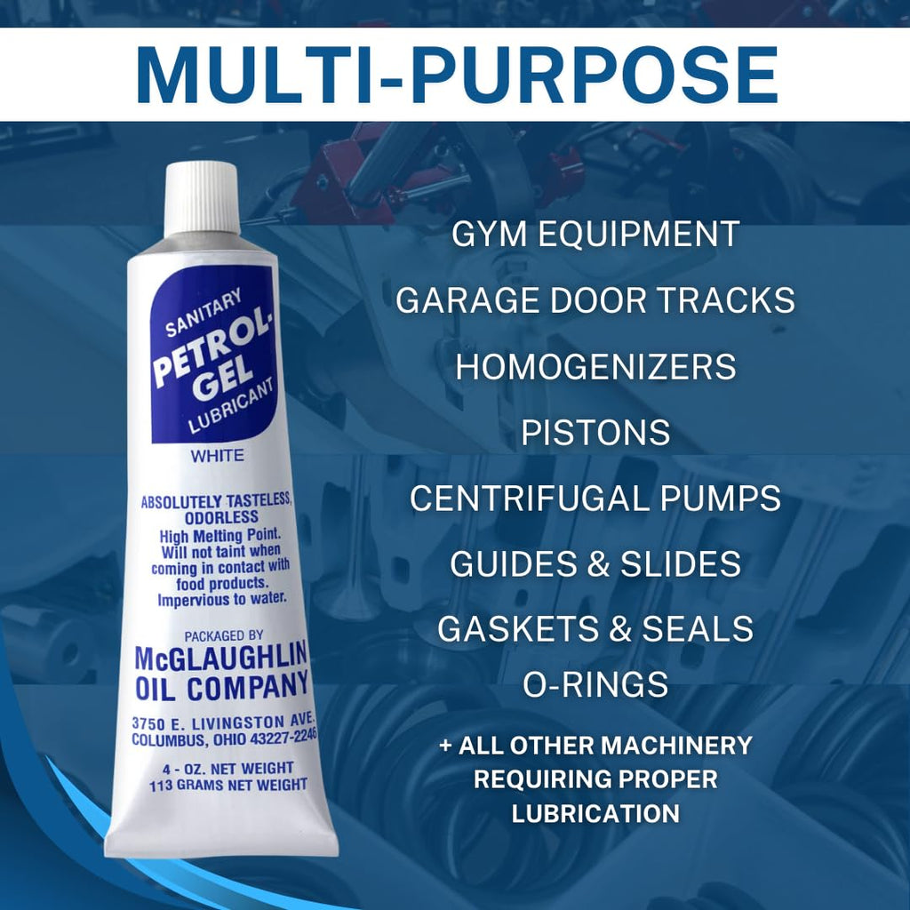 Petrol Gel Food Grade Equipment Lubricant NSF (2 Pack), 2/4 Oz