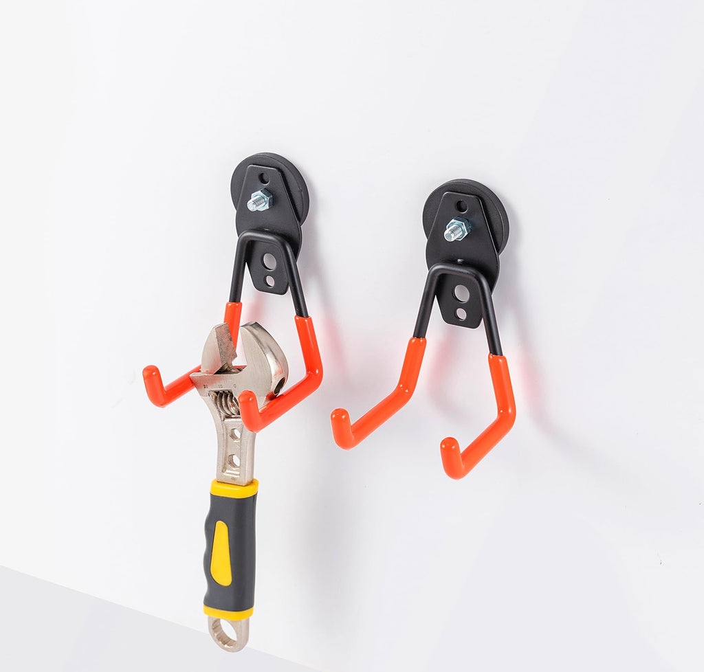 Heavy-Duty Large Garage Magnet Hook, Strong Storage Practical Magnetic Hook with Anti-Skid Coating, Suitable for Indoor and Outdoor Suspension