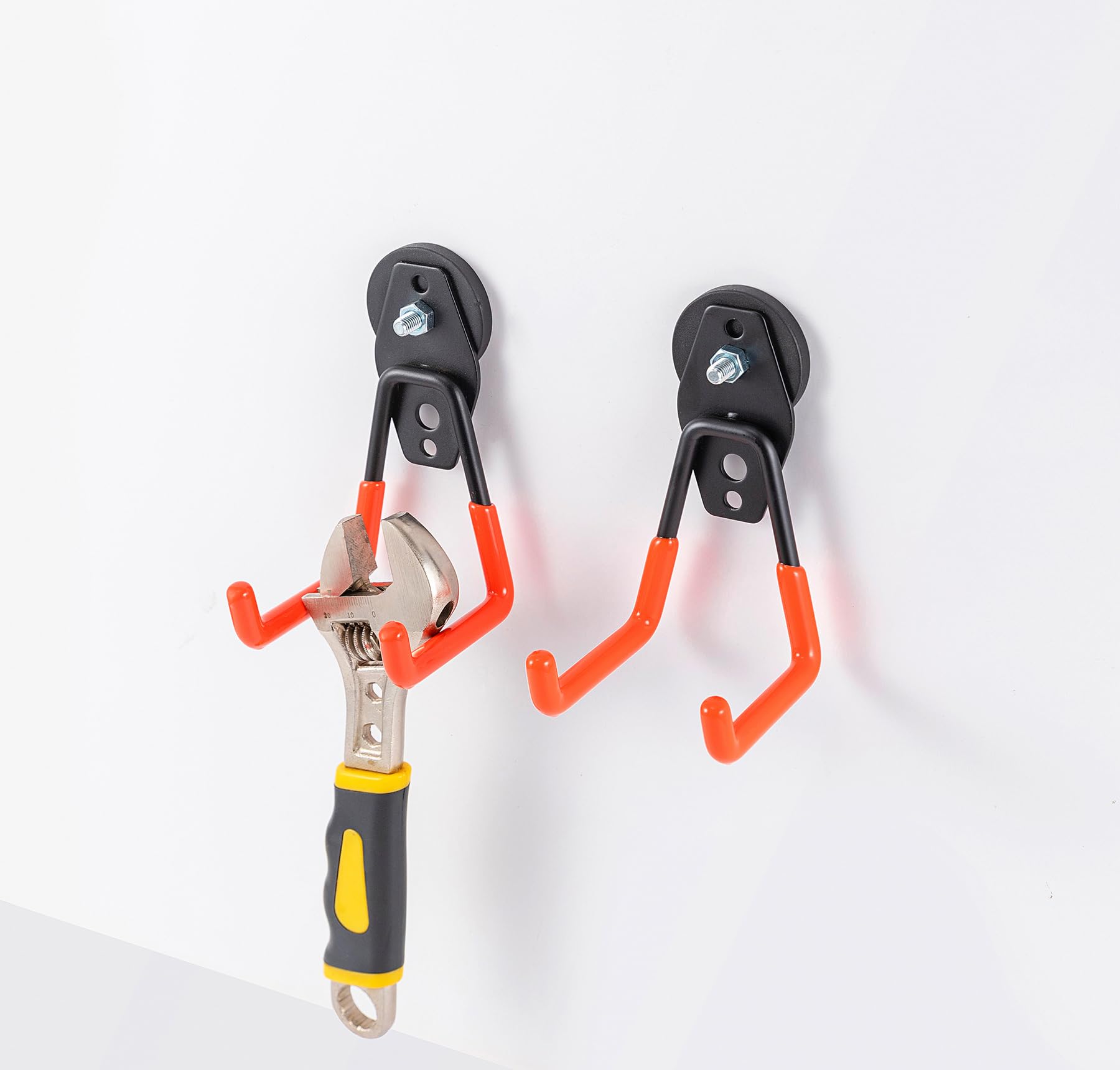 Heavy-Duty Large Garage Magnet Hook, Strong Storage Practical Magnetic Hook with Anti-Skid Coating, Suitable for Indoor and Outdoor Suspension