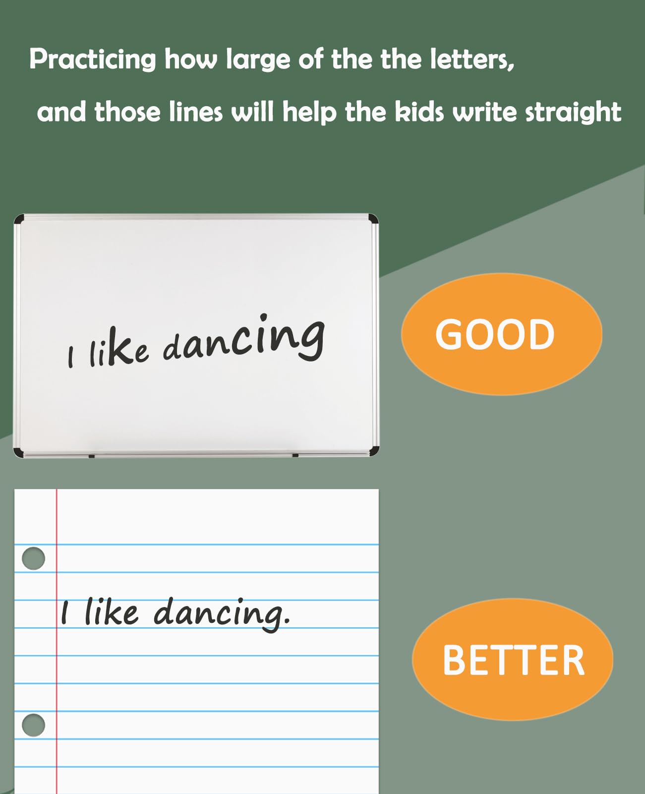 Joswisch Dry Erase Giant Sized Magnetic Notebook Paper, Handwriting Lined Paper for Classroom Whiteboard Accessories, Dry Erase Notebook Teaching Aids, Homeschool Teaching Supplies 17" x 22"