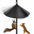 LinamHoz Squirrel Baffle for Bird Feeder Pole, Anti-Squirrel Guard Stopper for Outdoor Bird Feeders Squirrel Proof (Black Pole Style)