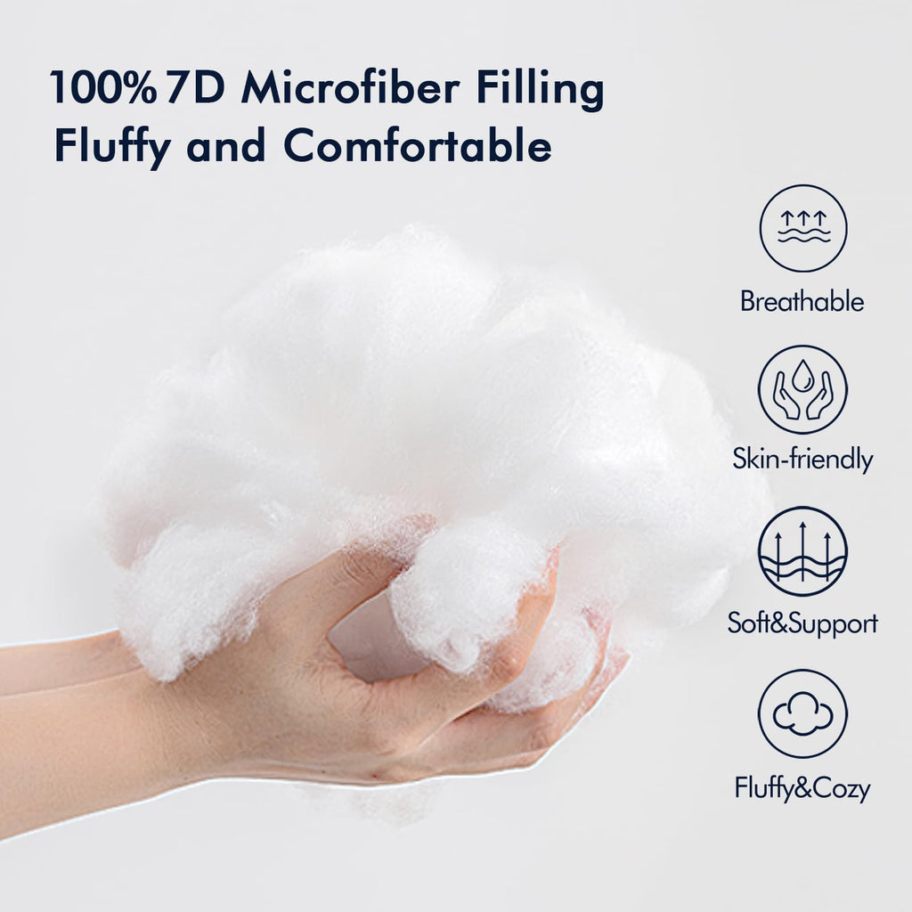 MIULEE Pillow Insert 18x18 Inches Outdoor Waterproof Throw Pillow Insert Premium Hypoallergenic Stuffer Sham Square for Bed Couch Sofa Cushion Patio Furniture