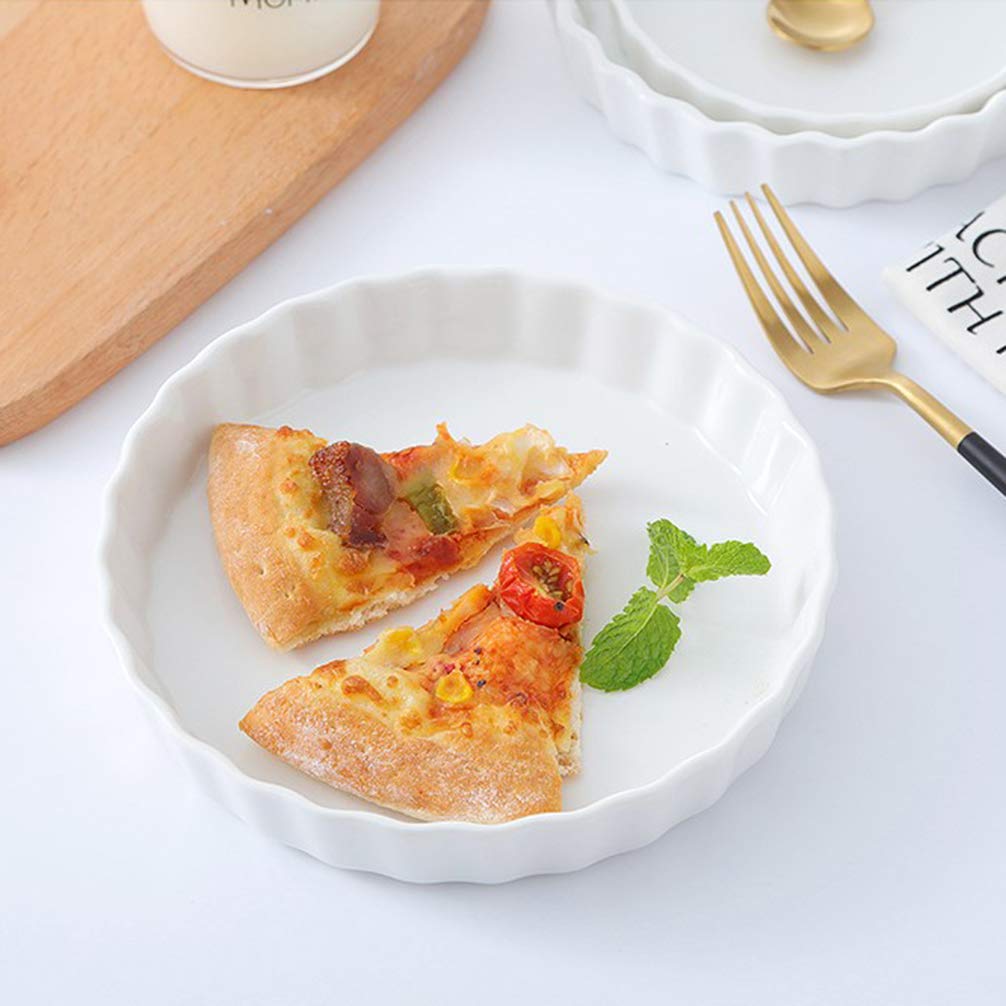 Foraineam Set of 8 Pieces Porcelain Ramekins, 5 Ounce Creme Brulee Ramekin Dishes Round Baking Ramekins Set