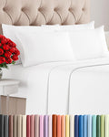 Queen 6 Piece Sheet Set - Cooling & Breathable Bed Sheets - Hotel Luxury Bed Sheets for Women, Men, Kids & Teens - Comfy Bedding w/Deep Pockets & Easy Fit - Soft & Wrinkle Free - Queen White Sheets