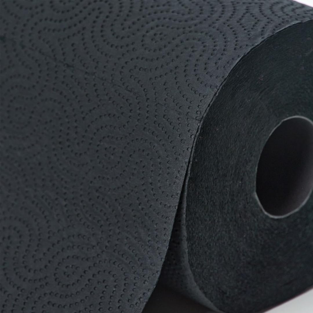 Renova Single Roll Kitchen Paper Towels, Black