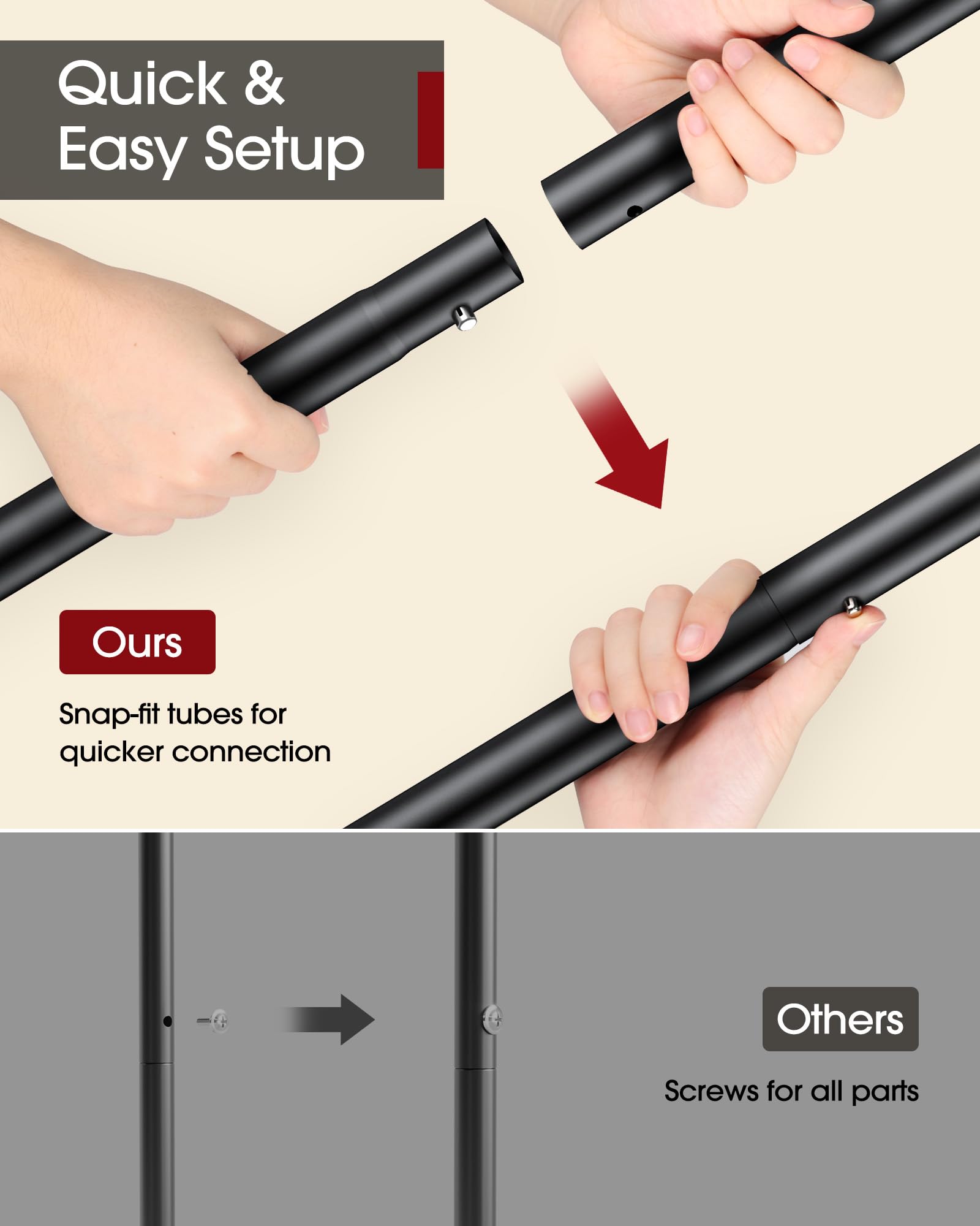 Sakugi Clothing Rack - Double Rod Coat Rack with Fixed Extension Bar, Built-In Mesh Shelf & Lockable Wheels, Multi-Purpose Clothes Rack for Bedroom, Laundry, Entryway, 98cm x 42cm x 150cm, Black