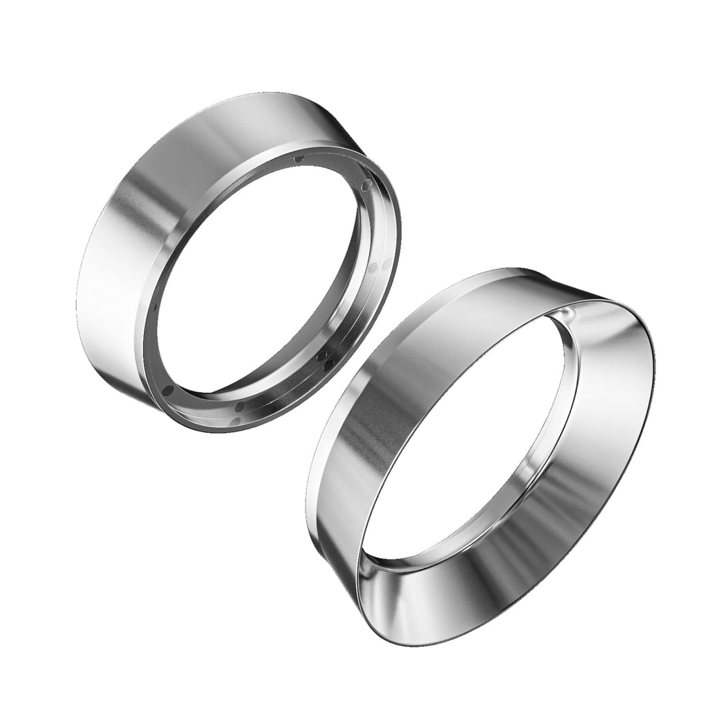 54mm Magnetic Dosing Funnel V2, MATOW Stainless Steel Espresso Dosing Ring with 8 Magnets Compatible with Breville 54mm Portafilter