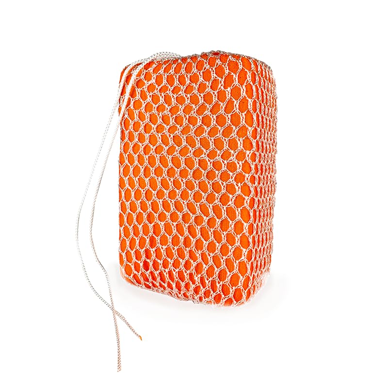 Zorbie Water Bobble Hot Tub Oil Scum Absorber - Scum Absorbing Sponge for Spas and Hot Tubs - Naturally Cleaner Water with Spa Sponges for Hot Tubs - Orange Floating Bobble with String