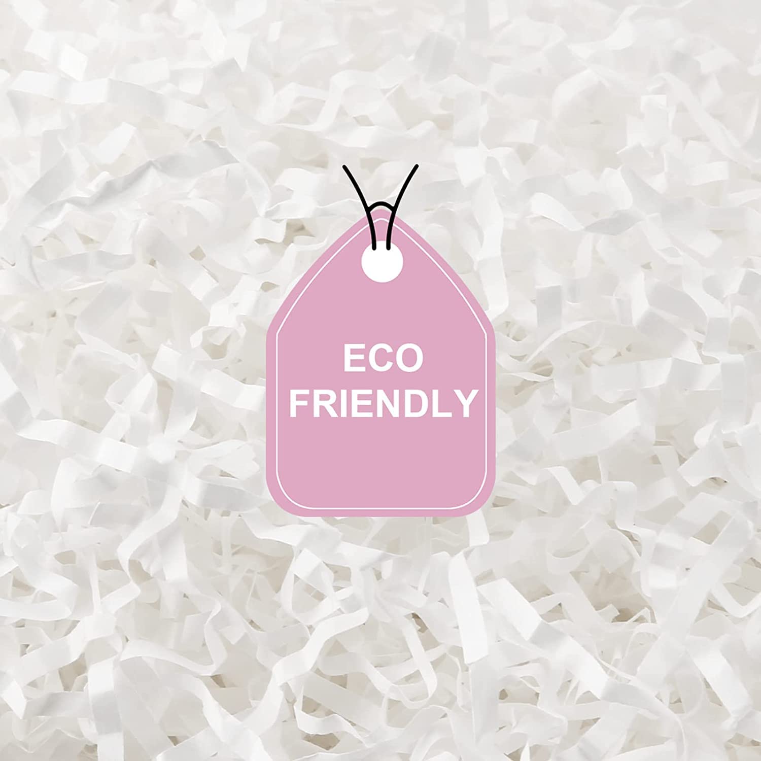 2LB Crinkle Cut Paper Shred Filler for Gift Basket,Boxes Filler Paper for Gift Wrapping,Stuffing and Packing White