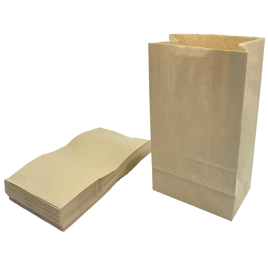 KAIHENG Kitchen Food Waste Bags, 50PCS Compostable Paper Garbage Bag, Recycling Paper Trash Bag for Dry Rubbish, Plastic Free