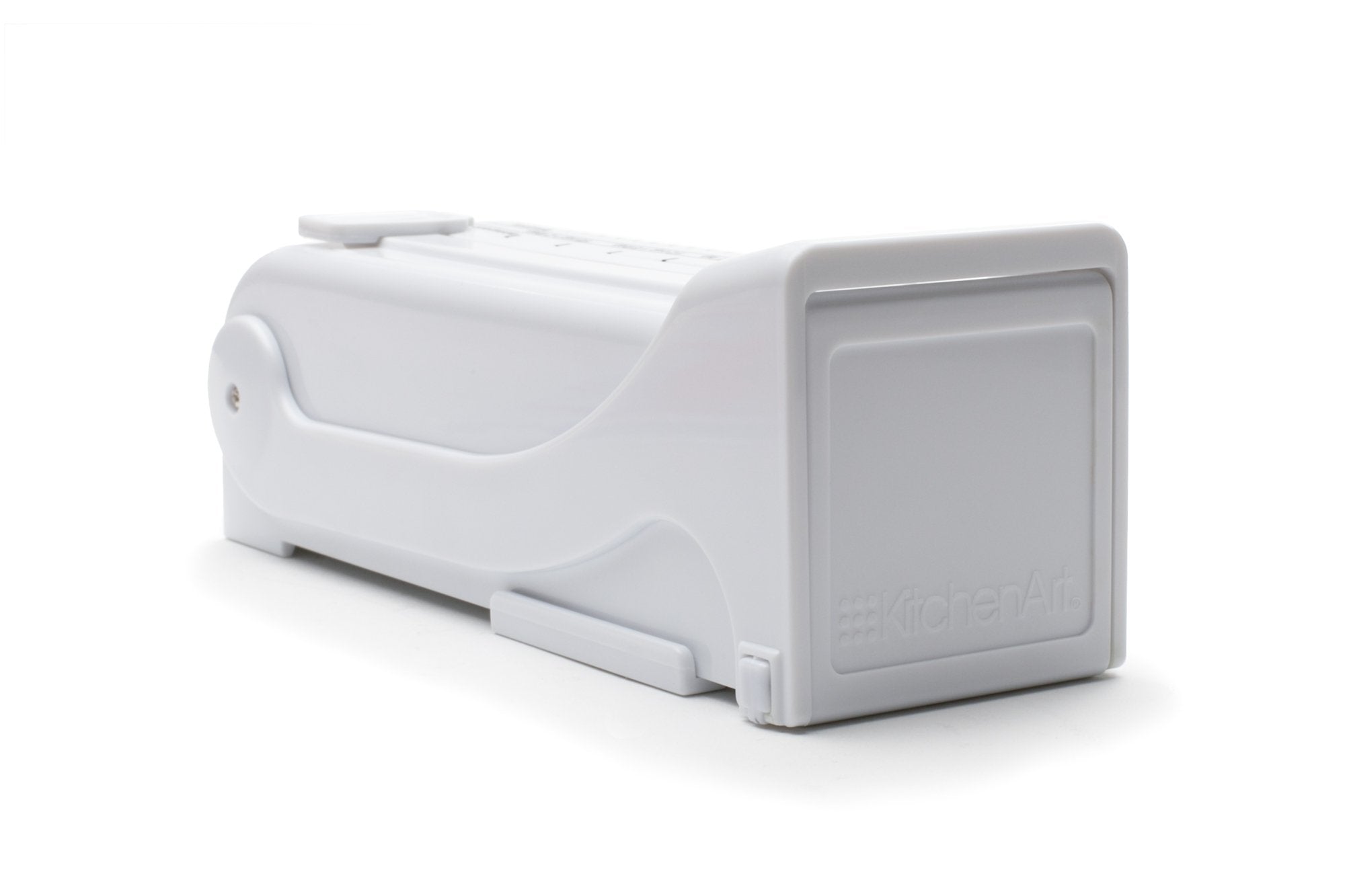 KitchenArt 32000 Buttermate Butter Cutter Slicer, Measuring Dispenser and Keeper, White - One Stick Capacity