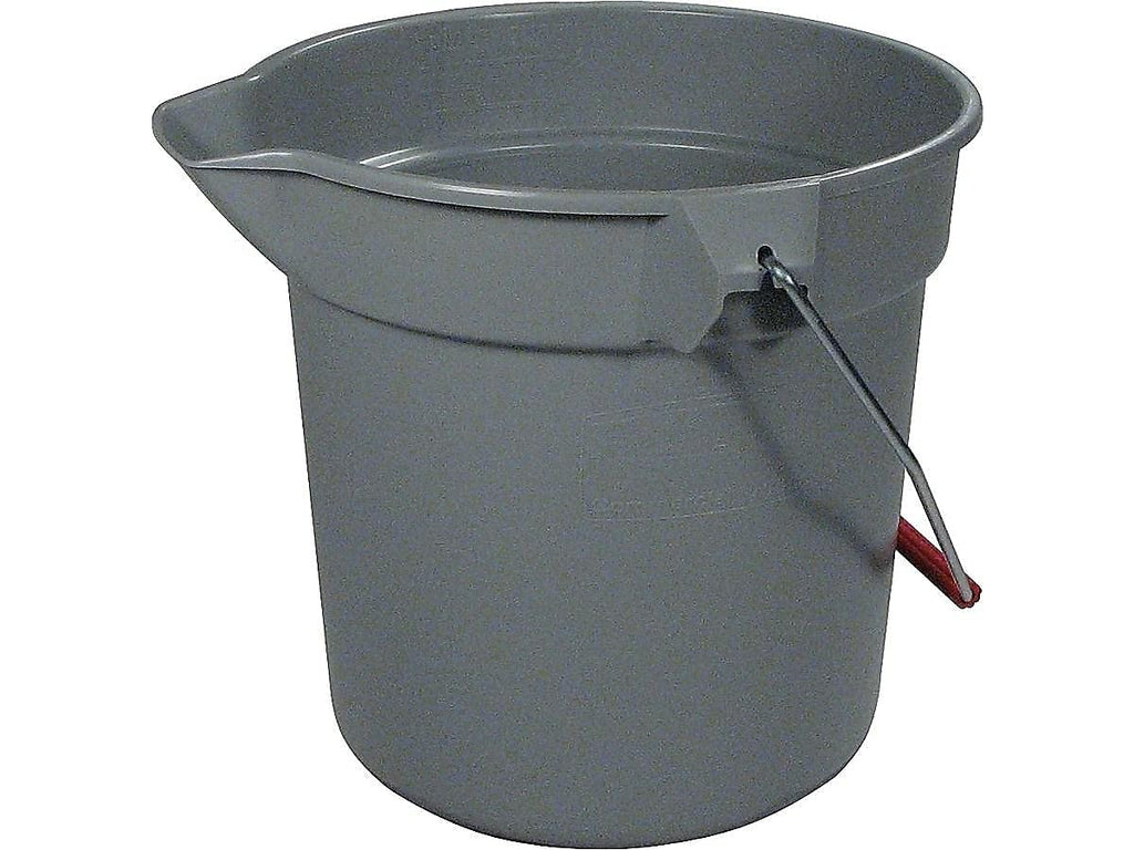 Rubbermaid Commercial Products BRUTE 10-Quart Round Bucket, Grey