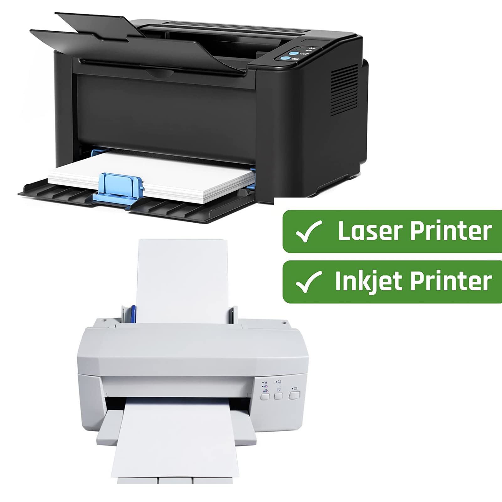 3-1/3" x 4" Shipping Address Labels 600 Label Stickers Paper for Laser/Inkjet Printer 6 per Page Printable Mailing Labels, FBA Box Labels - Matte, 100 Sheets