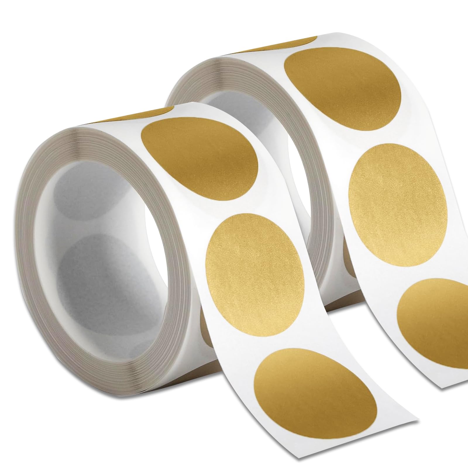 600PCS 1 Inch Scratch Off Sticker Round Labels Scratch Off Card Stickers Circle Self Adhesive Labels for Lottery Tickets DIY Reward Cards (Gold)