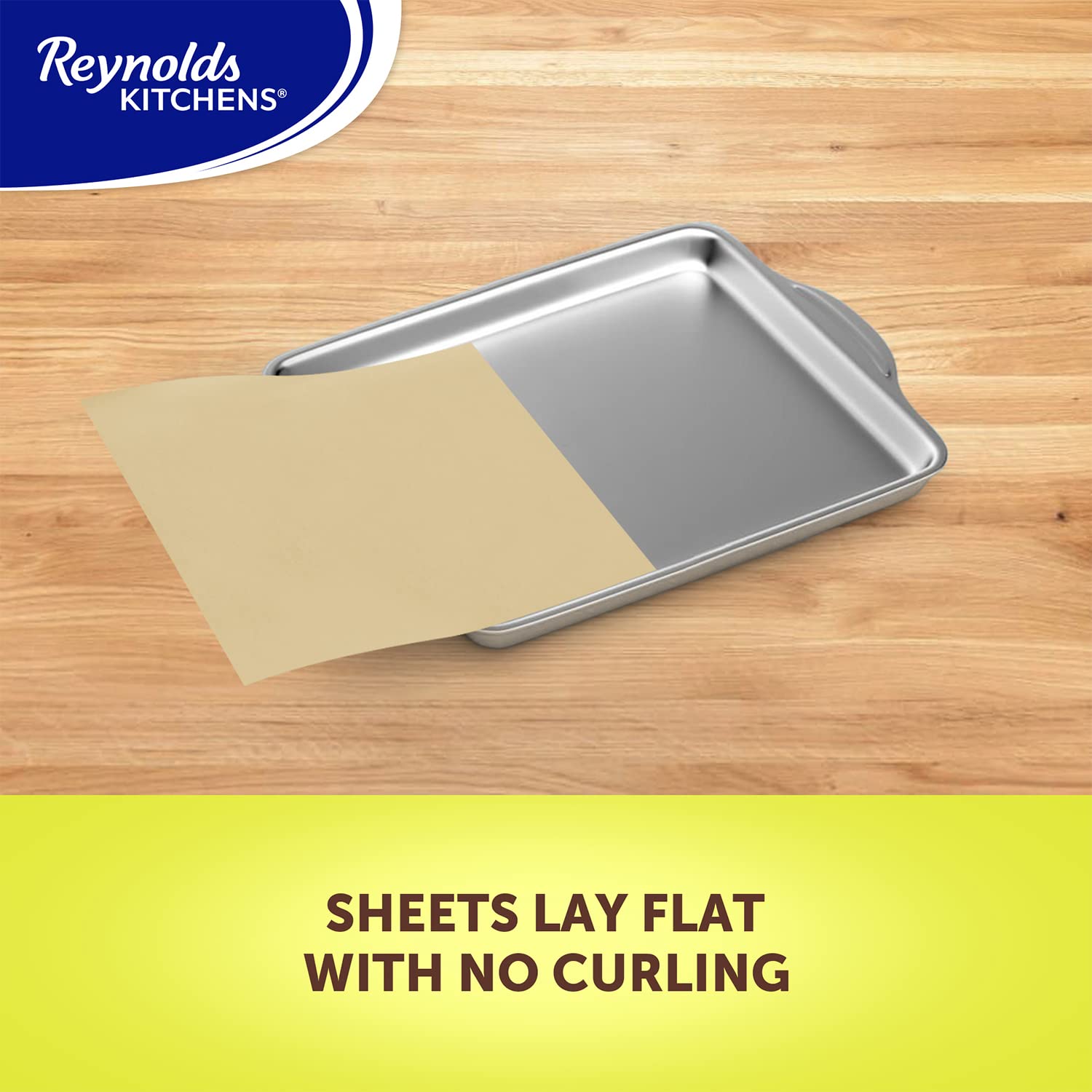 Reynolds Kitchens Pre Cut Parchment Paper Sheets/40ct 4-Pack 160 Liners Total/Unbleached Compostable Baking Paper/Compatible as Air Fryer Liners