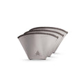 VSSL Nest Reusable #1 Stainless Steel Mesh Coffee Filter, Transportable and Compact, Perfect for Camping, Hiking, Adventure, Travel, Eco Friendly, Compatible with Any Cone Pour Over System, Pack of 3