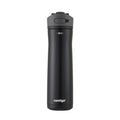 Contigo Ashland Chill 2.0 Stainless Steel Leak-Proof Water Bottle with Straw and Carry Handle for Easy Travel, Vacuum-Insulated and BPA-Free, Licorice, 24 oz (709 mL)