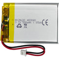 DC 3.7V 500mAh 403040 Rechargeable Lithium Polymer Battery, Suitable for DIY 3.7-5V Electronic Products with Built-in 2-Wire Battery Replacement and LED Lights