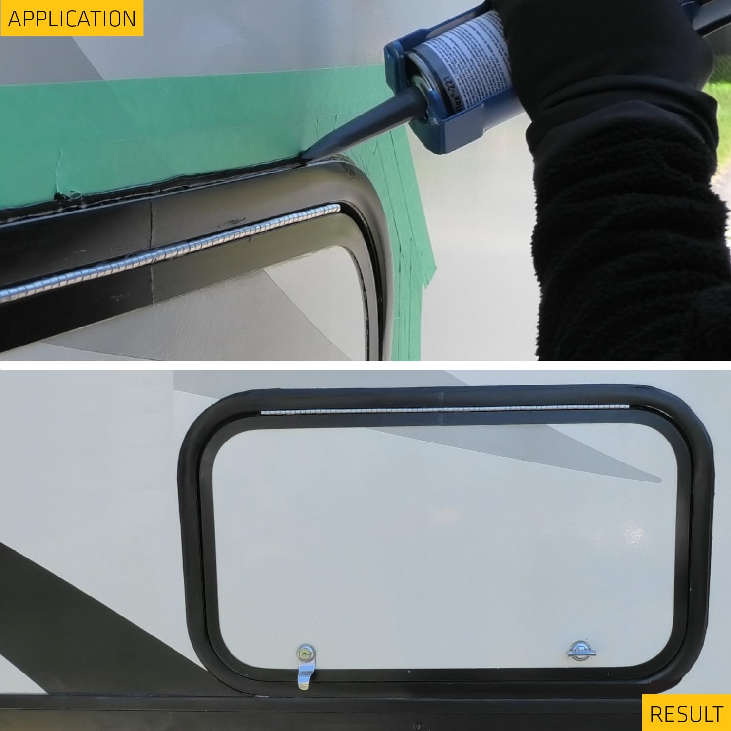 SIKA - Multi-Purpose sealant and Adhesive - Sikaflex-221 - Black - Ideal for RV and Motorhome Repair - Permanent - Weather Resistant - Paintable - 300 mL
