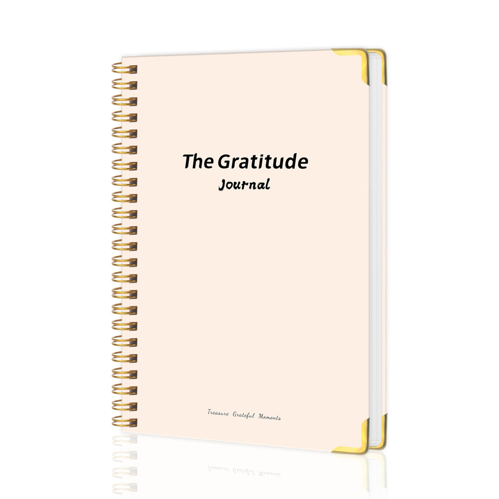 The Gratitude Journal for Women & Men, 5 Minutes Daily Gratitude Journal, Guided Prompts & Quotes For More Positive Vibes, Mindfulness, Happiness, Affirmations and Self-Reflection - Pink