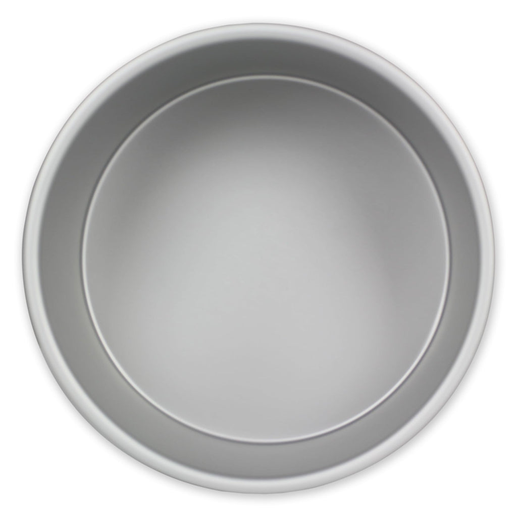 PME RND084 Professional Aluminum Round Cake Pan, 8 x 4, Silver