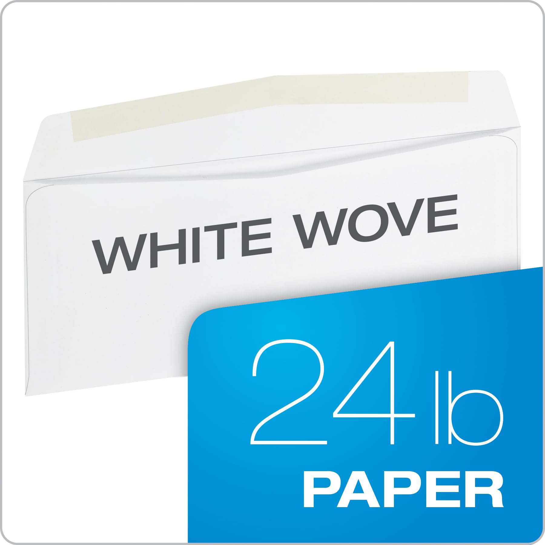 Quality Park Envelopes, #10, 4-1/8 x 9-1/2 Inches, Gummed Flap, 24 lb White Paper, Side Seams, Printer Compatible, 500 Count - Ideal for Home and Business Use - Envelopes