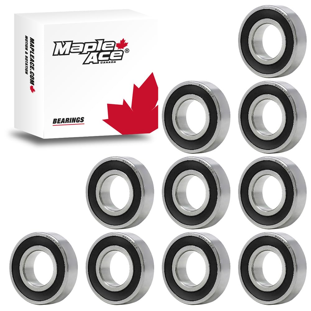 MAPLE ACE 6004-2RS Ball Bearing 20x42x12mm 6004 2RS Rubber Sealed (Qty 10)